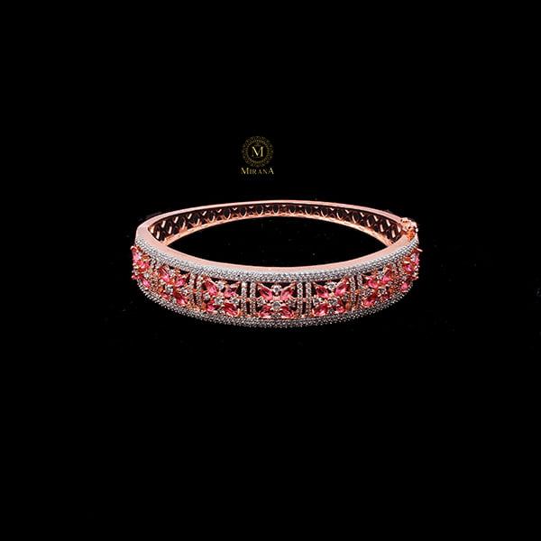 Doris Pink CZ Designer Bracelet