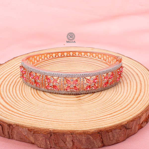 Doris Pink CZ Designer Bracelet