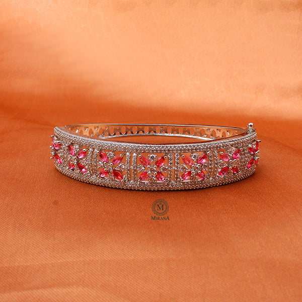 Doris Pink CZ Designer Bracelet