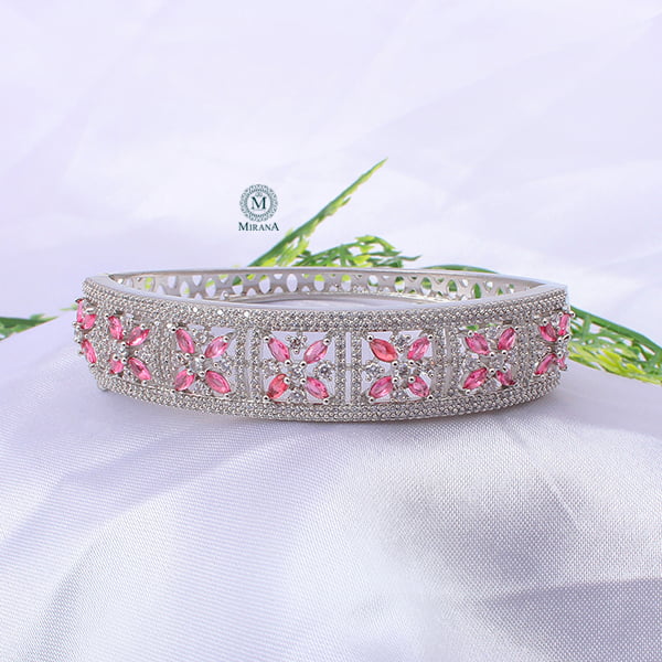 Doris Pink CZ Designer Bracelet