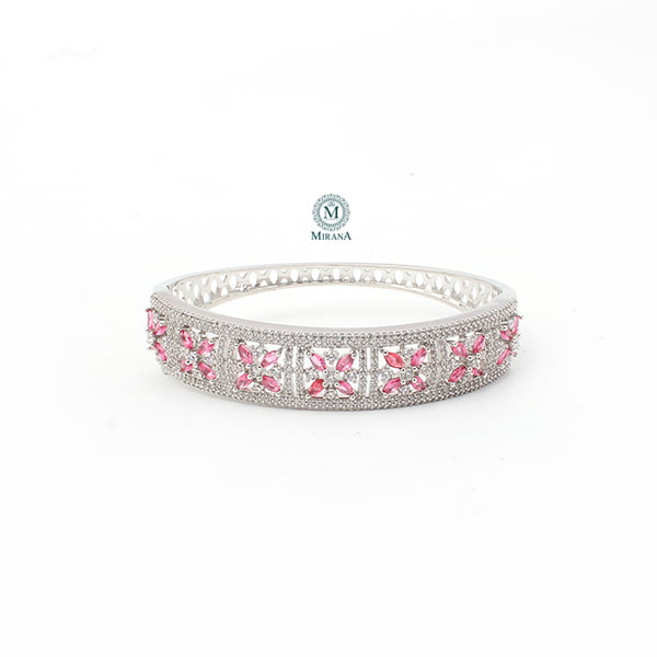 Doris Pink CZ Designer Bracelet