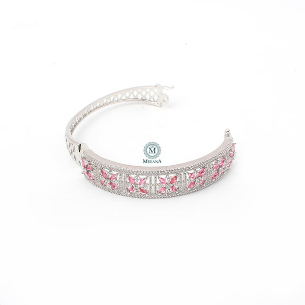 Doris Pink CZ Designer Bracelet