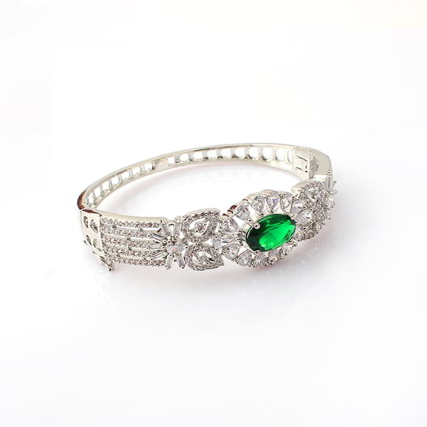 Laisha Emerald Green CZ Designer Bracelet