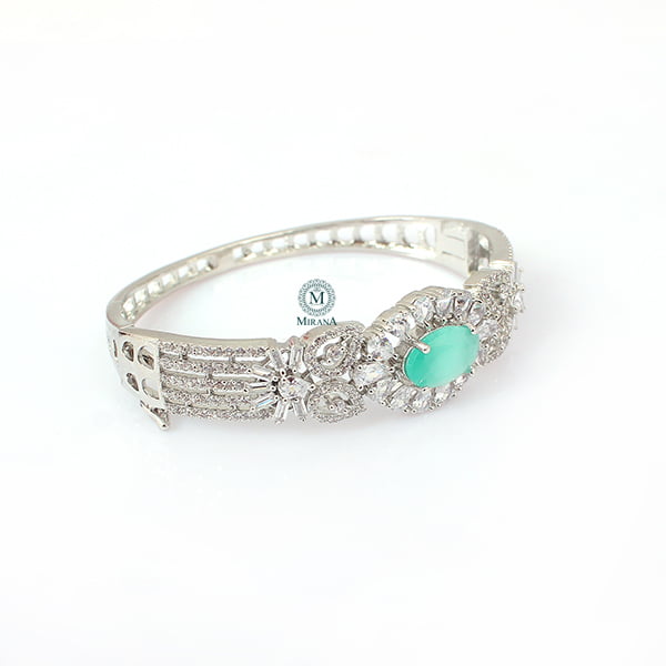 Laisha Pastel Green CZ Designer Bracelet