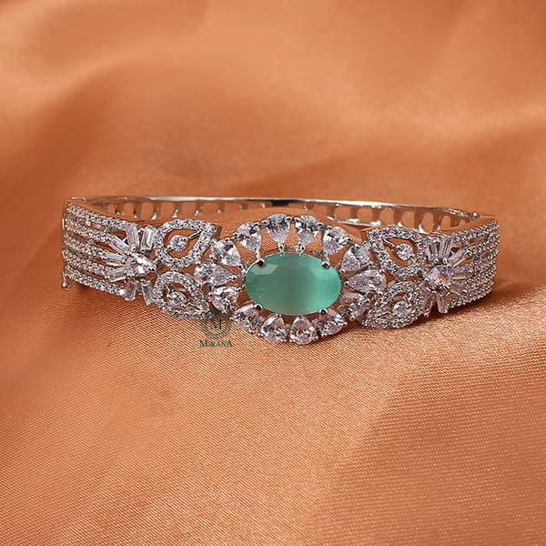 Laisha Pastel Green CZ Designer Bracelet