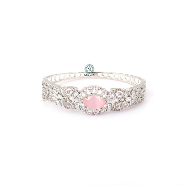 Laisha Pastel Pink CZ Designer Bracelet