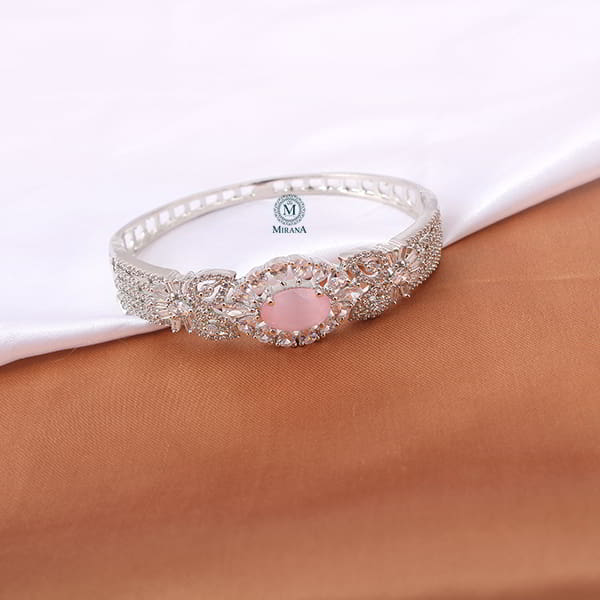 Laisha Pastel Pink CZ Designer Bracelet