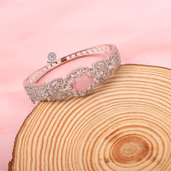 Laisha Pastel Pink CZ Designer Bracelet