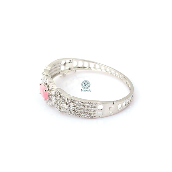 Laisha Pastel Pink CZ Designer Bracelet