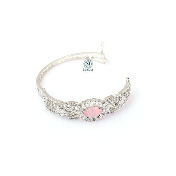 Laisha Pastel Pink CZ Designer Bracelet