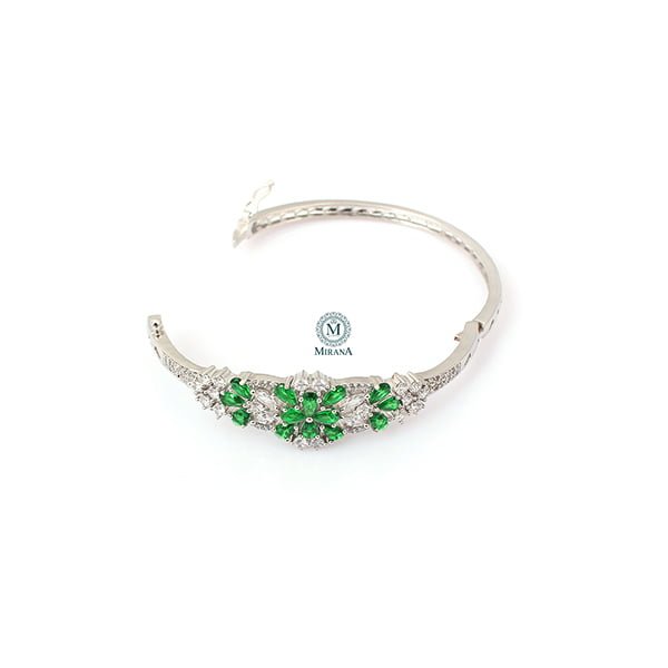 Rachel Emerald Green CZ Designer Bracelet