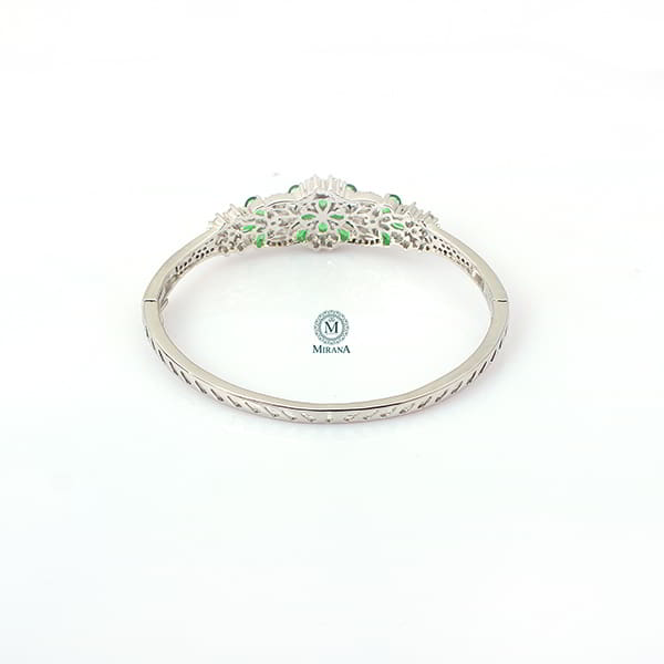 Rachel Emerald Green CZ Designer Bracelet