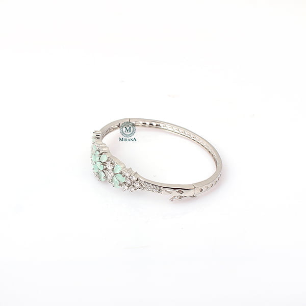 Rachel Pastel Green CZ Designer Bracelet