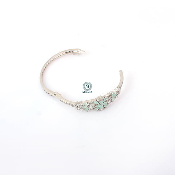 Rachel Pastel Green CZ Designer Bracelet