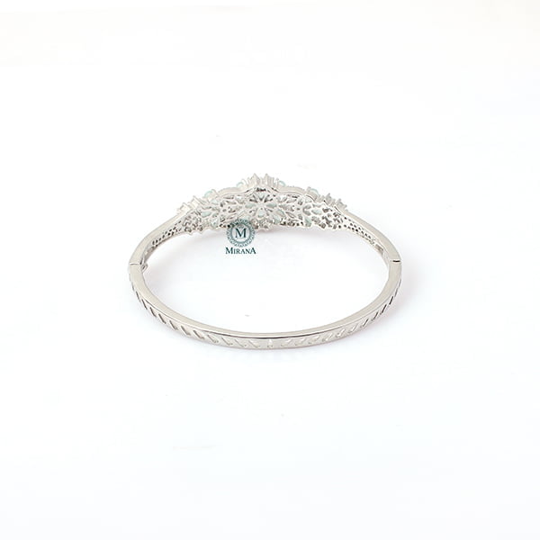 Rachel Pastel Green CZ Designer Bracelet