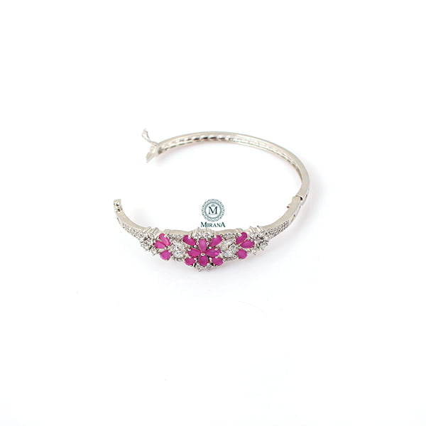 Rachel Ruby CZ Designer Bracelet