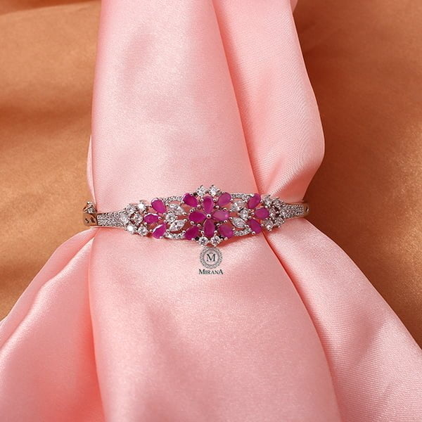 Rachel Ruby CZ Designer Bracelet