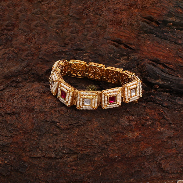 Trishana Ruby Polki Designer Bracelet