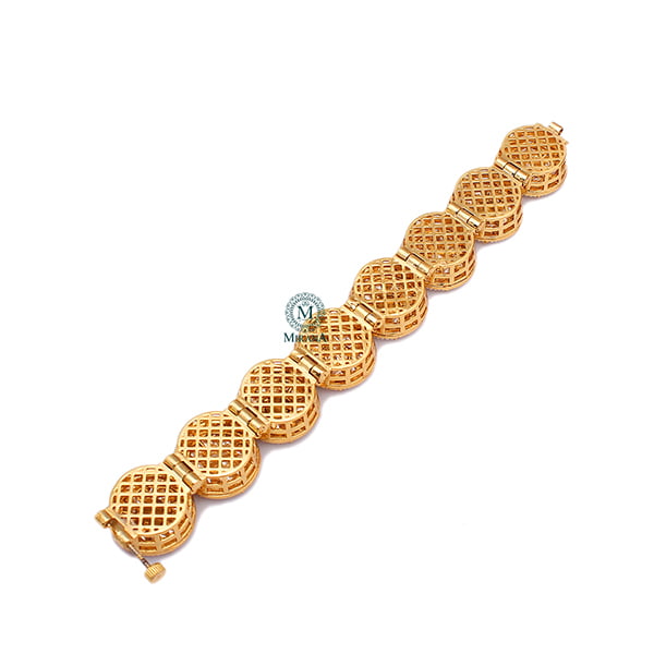 Dhanvi Ruby Polki Designer Bracelet