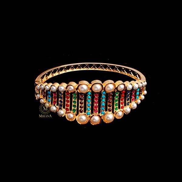 Purvi Multi Colour Jadau Designer Bracelet