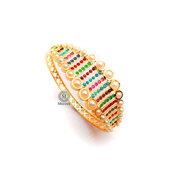 Purvi Multi Colour Jadau Designer Bracelet