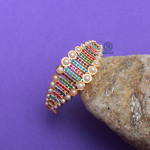 Purvi Multi Colour Jadau Designer Bracelet