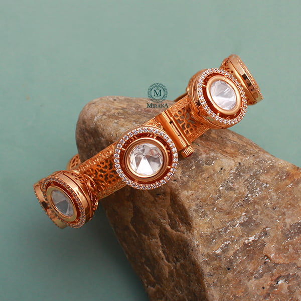 Krishika Ruby Polki Designer Bracelet