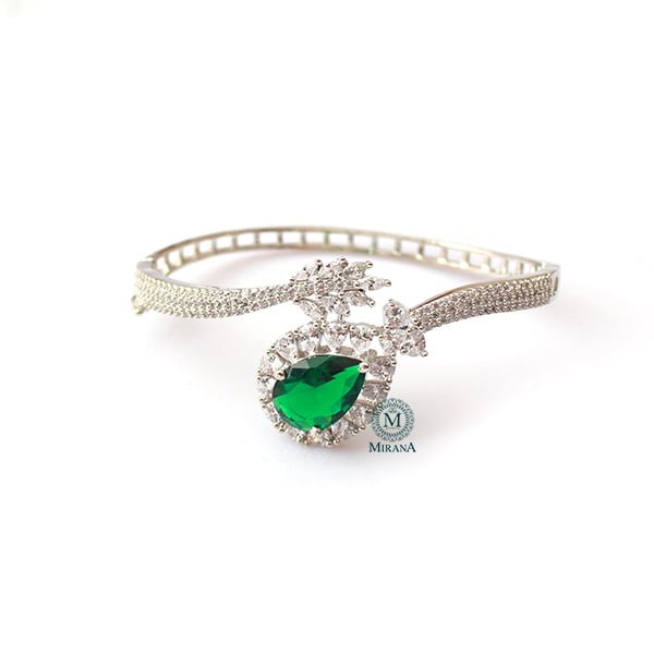 Bella Emerald Green Designer Bracelet