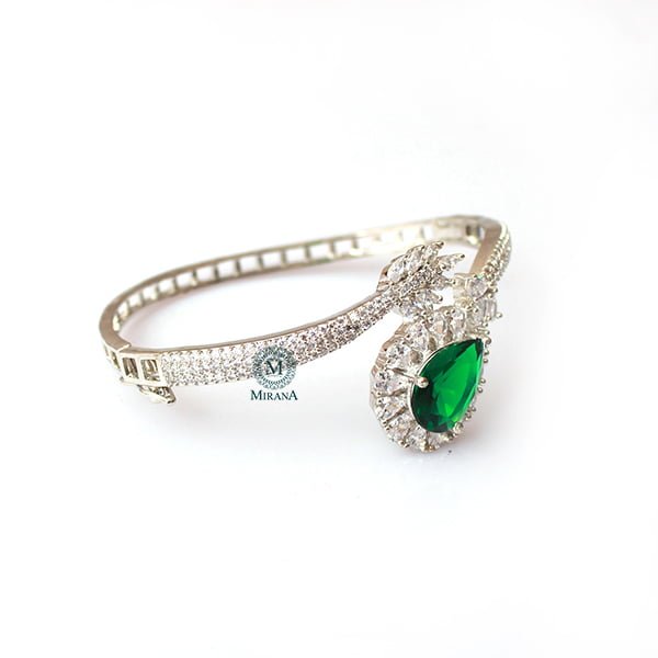 Bella Emerald Green Designer Bracelet