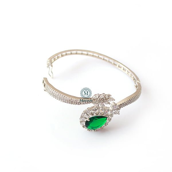 Bella Emerald Green Designer Bracelet