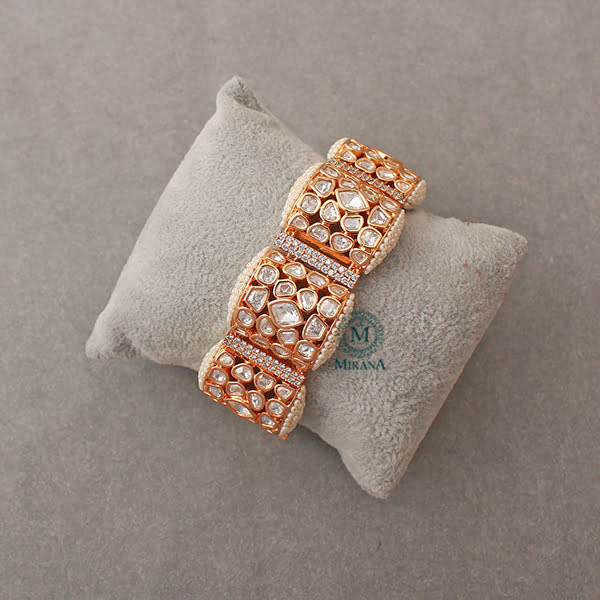 Kiya Pearl Polki Designer Bracelet