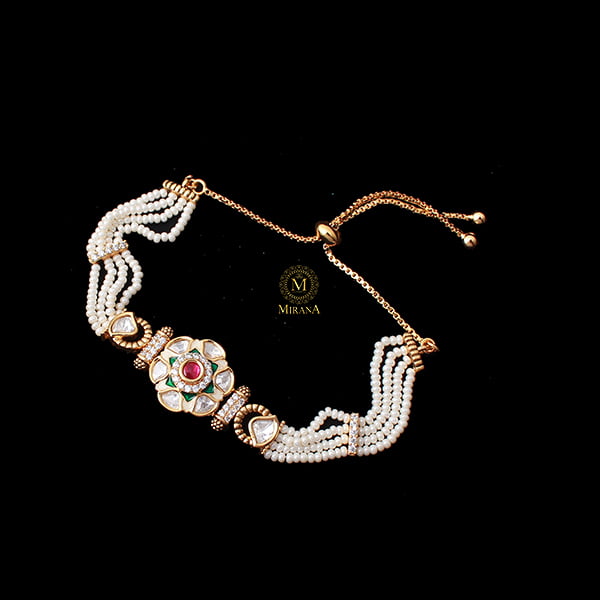 Atharva Polki Rakhi Designer Bracelet