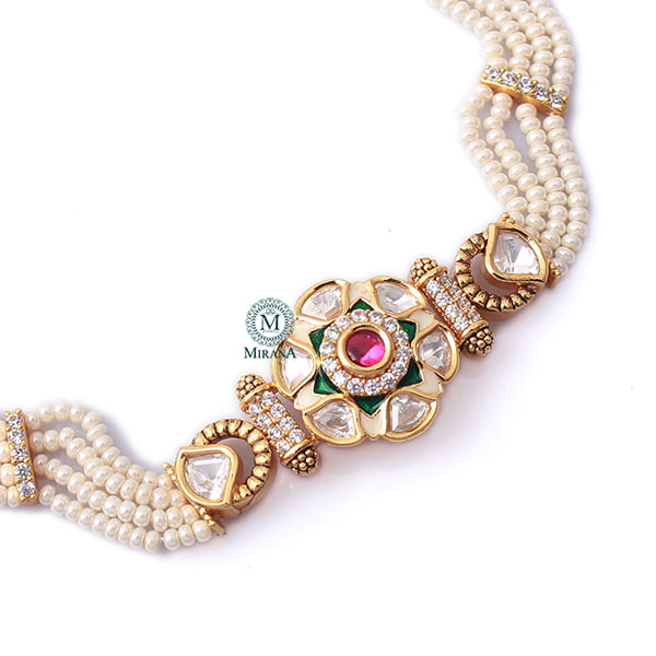 Atharva Polki Rakhi Designer Bracelet