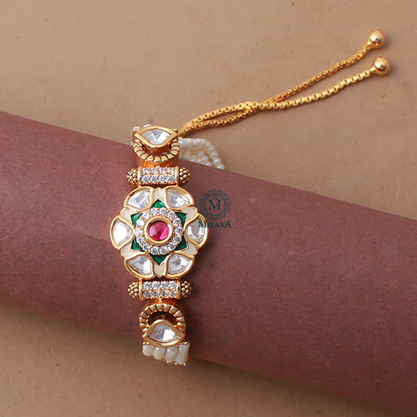 Atharva Polki Rakhi Designer Bracelet