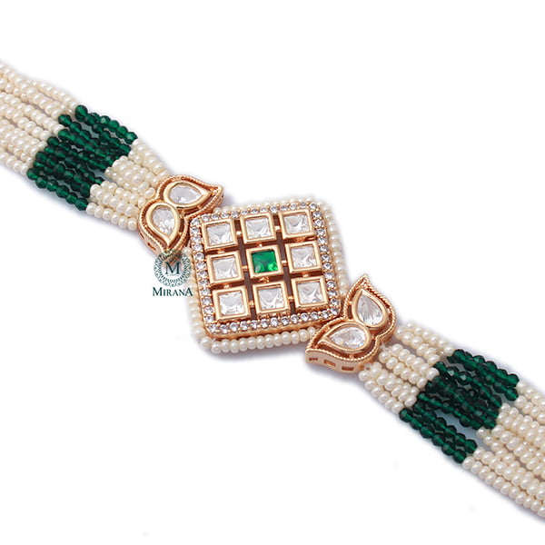 Sparsh Polki Rakhi Designer Bracelet