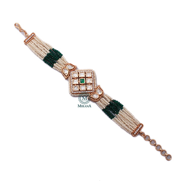 Sparsh Polki Rakhi Designer Bracelet