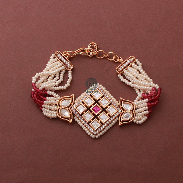 Sparsh Polki Rakhi Designer Bracelet