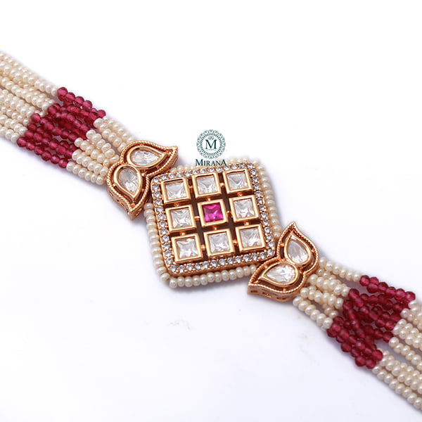 Sparsh Polki Rakhi Designer Bracelet