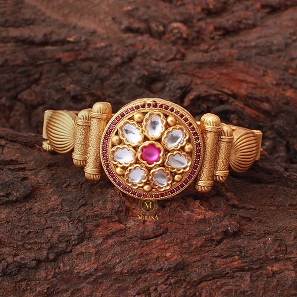 Jivika Ruby Antique Designer Bracelet