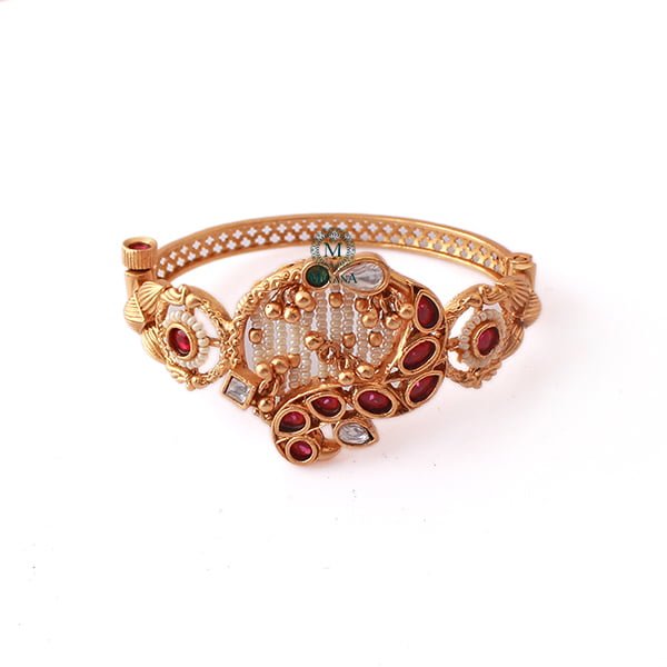 Abhisha Ruby Green Antique Bracelet