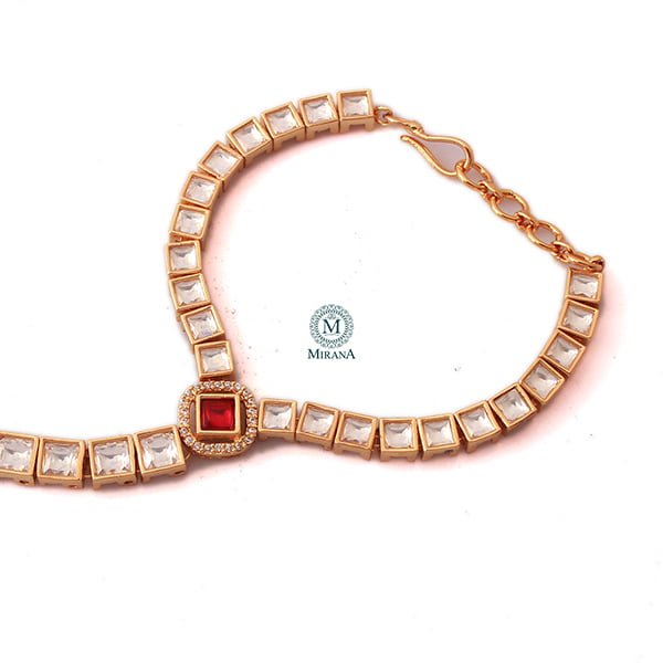 Tanika Ruby Polki Designer Bracelet