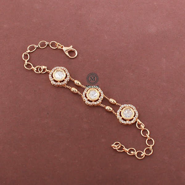 Gaurvi Polki Designer Bracelet