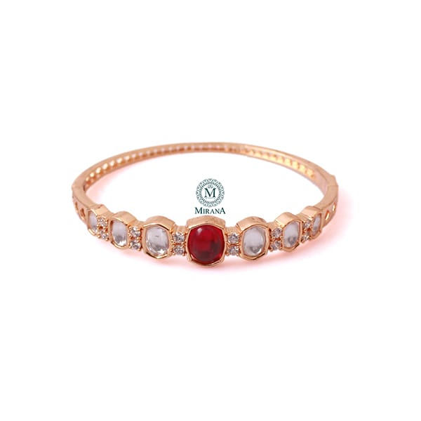 Latika Ruby Polki Designer Bracelet