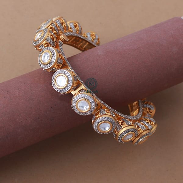 Mriganshi Polki Designer Bracelet