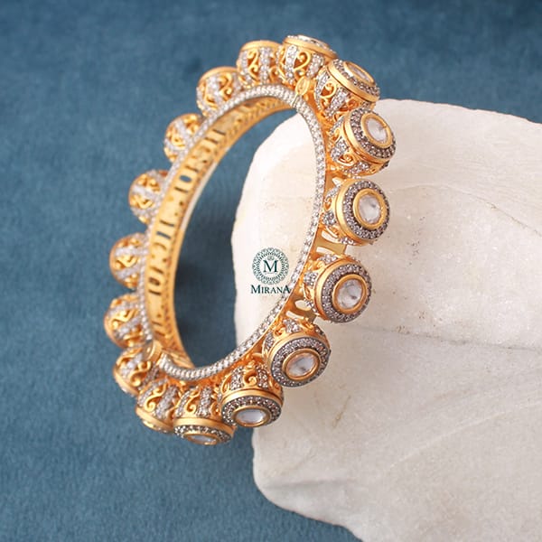 Mriganshi Polki Designer Bracelet