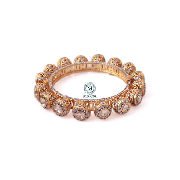 Mriganshi Polki Designer Bracelet