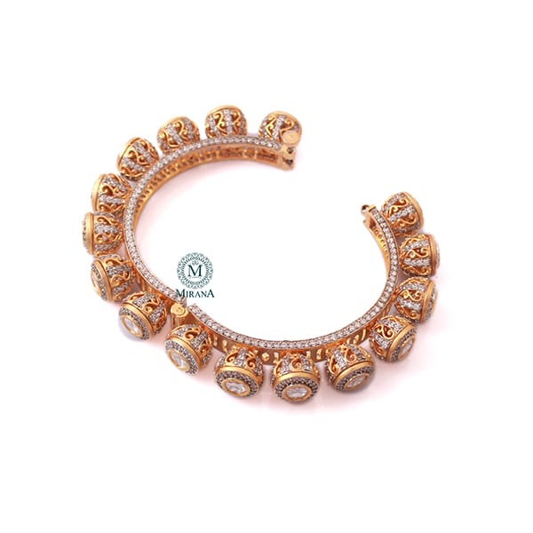 Mriganshi Polki Designer Bracelet