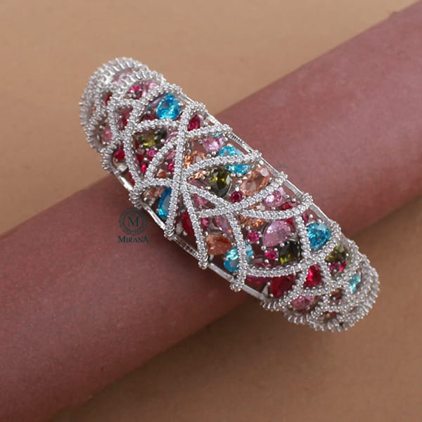 Sushi Multi Colored CZ Designer Bracelet