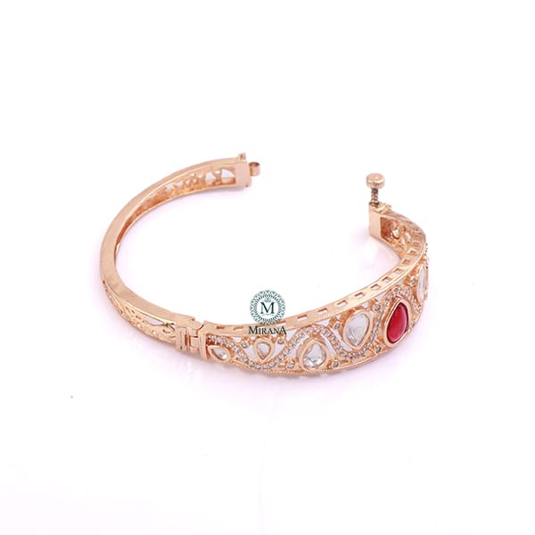 Yukta Ruby Polki Designer Bracelet