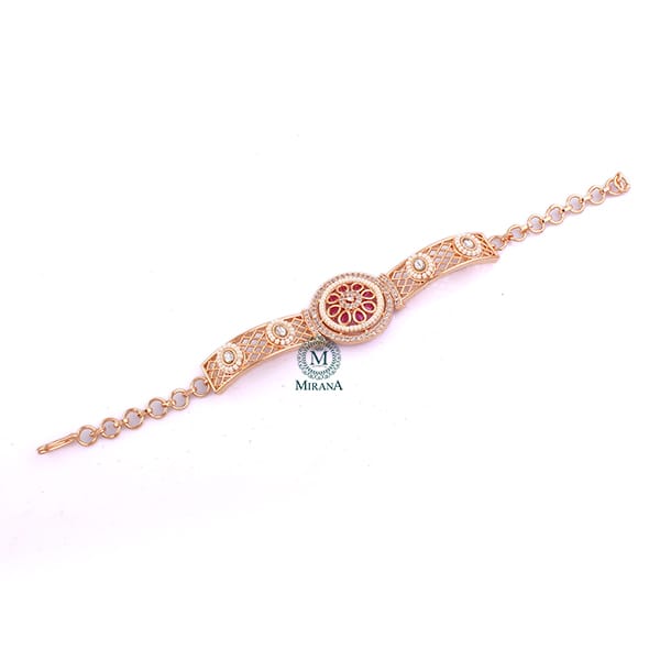 Upasana Ruby Polki Designer Bracelet